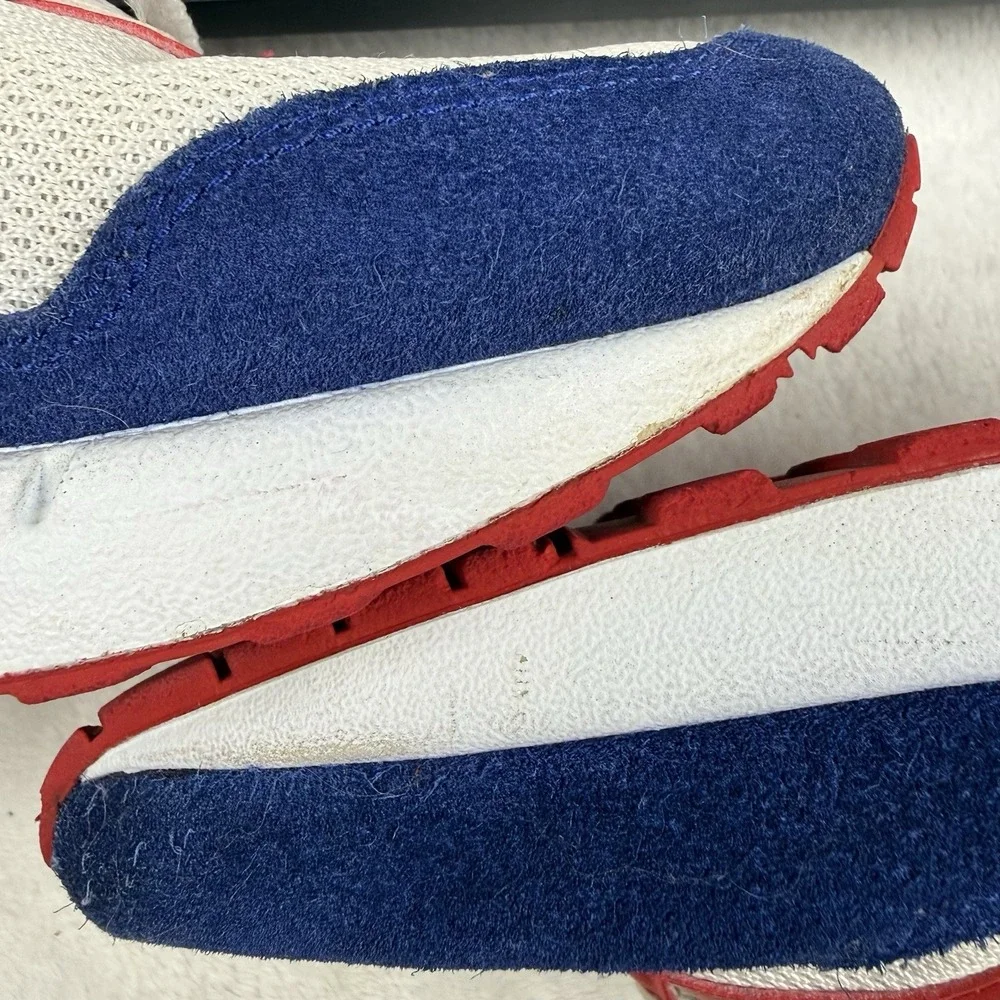 Nike Air Max 1 White Red Blue USA‎ (CJ9927-100) Men's 10.5 M Suede Mesh Leather